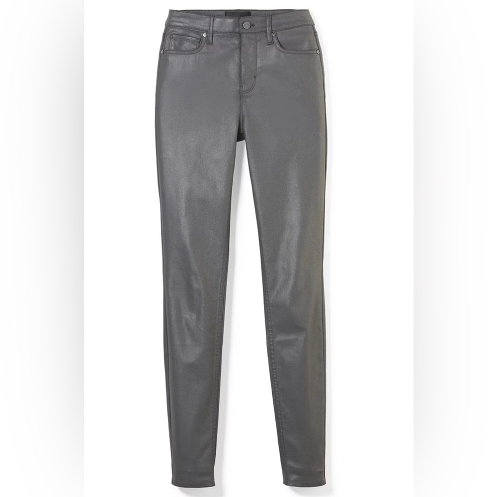 Women’s High rise coated Grey skinny jeans